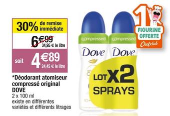 Cora x Carrefour Dove *déodorant atomiseur compressé original offre