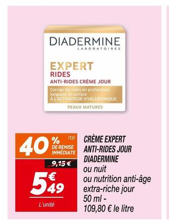 Diadermine crème expert anti-rides jour