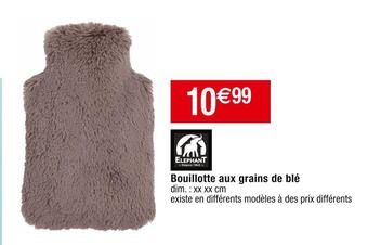 Cora x Carrefour Elephant bouillotte aux grains de blé offre