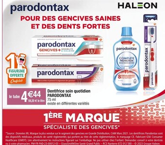 Cora x Carrefour Parodontax dentifrice soin quotidien offre