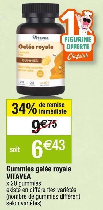 Cora x Carrefour Vitavea gummies gelée royale offre