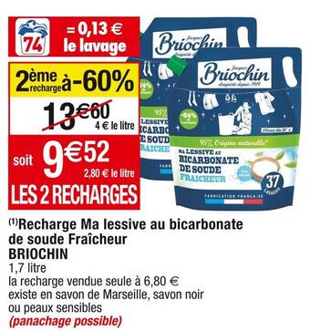Cora x Carrefour Briochin (1) recharge ma lessive au bicarbonate de soude fraîcheur offre