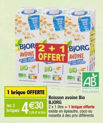 Bjorg boisson avoine bio