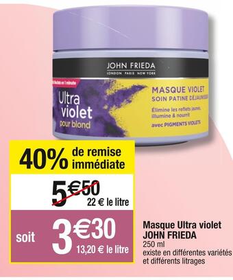 John frieda masque ultra violet