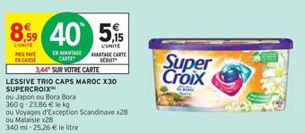 Intermarché Super croix lessive trio caps maroc x30 (b) offre