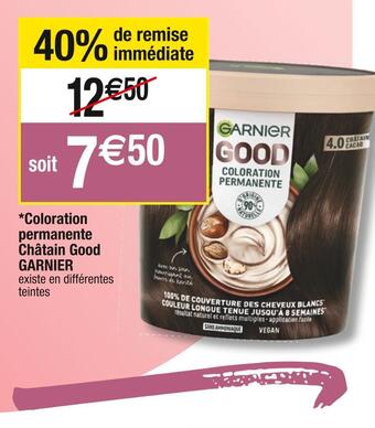 Cora x Carrefour Garnier *coloration permanente châtain good offre