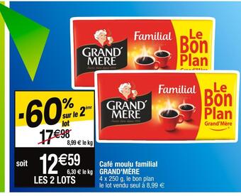 Cora x Carrefour Grand'mère café moulu familial offre