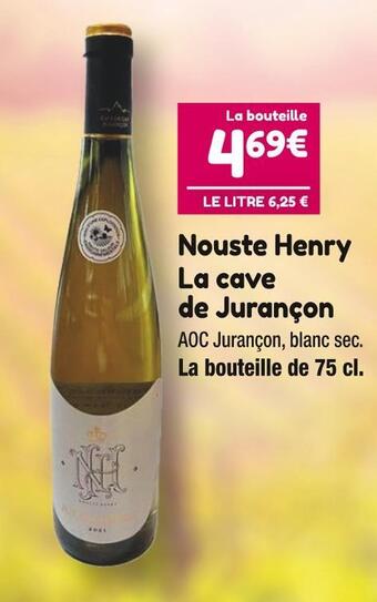 Nouste henry la cave de jurançon