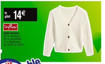 Cora x Carrefour Influx gilet femme offre