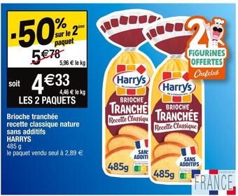 Cora x Carrefour Harrys brioche tranchée recette classique nature sans additifs offre