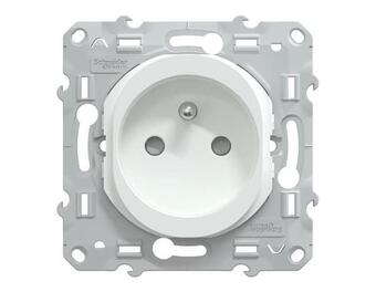 Brico Dépôt Prise à puits avec terre ovalis blanc bornes automatiques - 16 a offre
