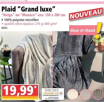 Plaid Grand Luxe