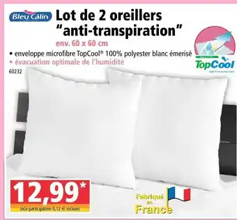 Norma Lot De 2 Oreillers Anti-Transpiration offre