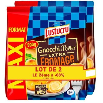 Carrefour Market Lustucru gnocchi à poêler extra fromage maxi format offre