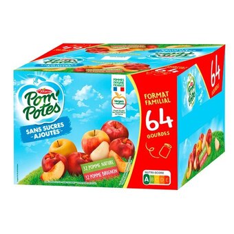 Materne pom'potes sans sucres ajoutés format familial