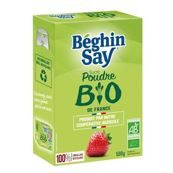 Beghin say sucre en poudre bio