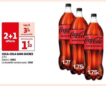 Auchan COCA-COLA SANS SUCRES offre