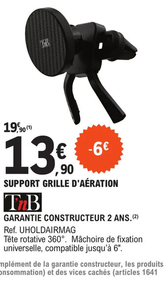 E.Leclerc L'Auto SUPPORT GRILLE D'AÉRATION offre