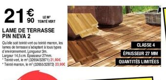 LAME DE TERRASSE PIN NEVA 2