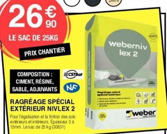 RAGRÉAGE SPÉCIAL EXTÉRIEUR NIVLEX 2