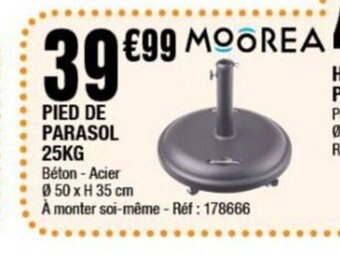 PIED DE PARASOL 25KG