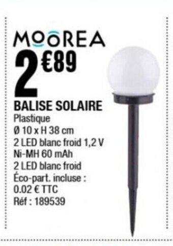 La Foir'Fouille BALISE SOLAIRE offre