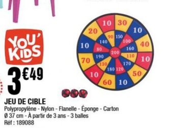 La Foir'Fouille JEU DE CIBLE offre