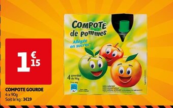 Auchan COMPOTE GOURDE offre