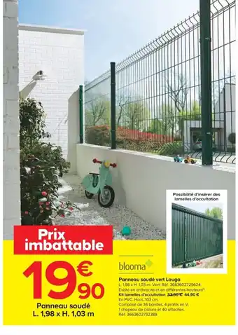 Castorama Panneau soudé vert Louga offre