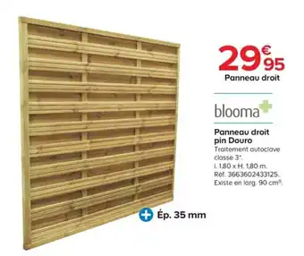 Castorama Panneau droit pin Douro offre