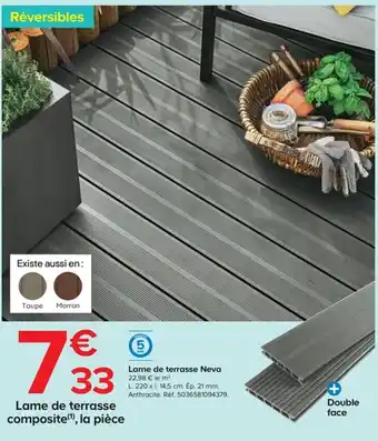 Lame de terrasse Neva