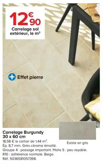 Carrelage Burgundy