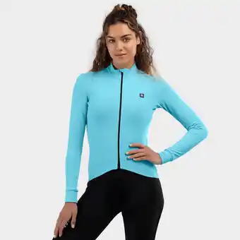 Decathlon Maillot thermique cyclisme siroko m4 bail cyan fluo femme offre