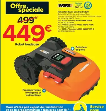 Castorama Robot tondeuse offre