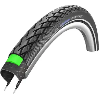 Decathlon Pneu city 650 x 35a schwalbe marathon noir tr (26 x 1 3/8) (37-590) offre