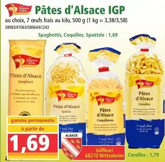 Norma Pâtes D'Alsace IGP offre