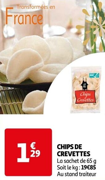 Auchan CHIPS DE CREVETTES offre