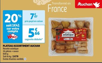 Auchan PLATEAU ASSORTIMENT AUCHAN offre
