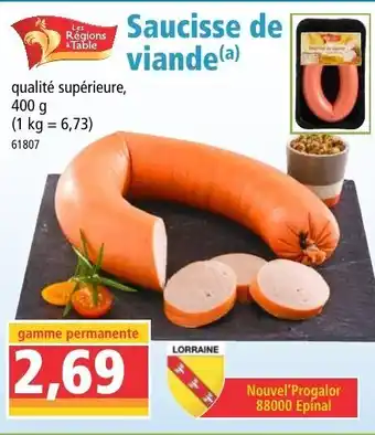 Norma Saucisse De Viande offre