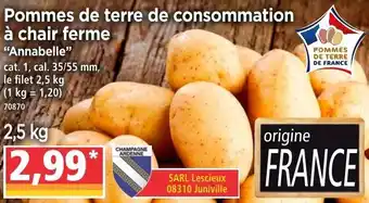 Norma Pommes De Terre De Consommation à Chair Ferme offre