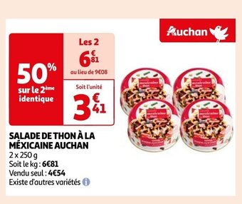 Auchan SALADE DE THON À LA MÉXICAINE AUCHAN offre