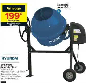 Castorama Bétonnière Concrete Mixer offre