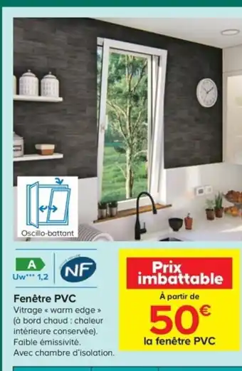 Castorama Fenêtre PVC offre