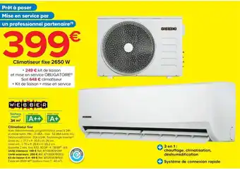 Climatiseur fixe 2650 W