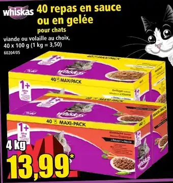 Norma 40 Repas En Sauce Ou En Gelée offre