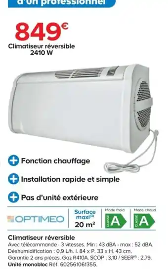 Climatiseur réversible
