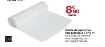 BĂąche de protection fine plastique