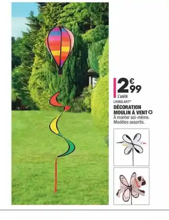ALDI Décoration Moulin à Vent Living Art offre