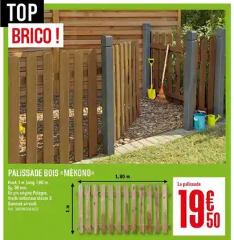 Palissade Bois Mékong