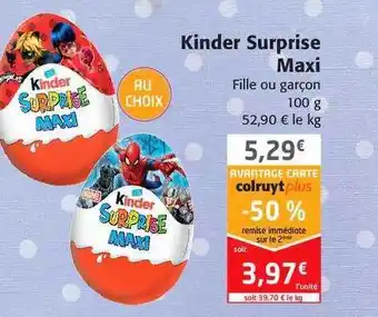 Colruyt Kinder Surprise Maxi offre